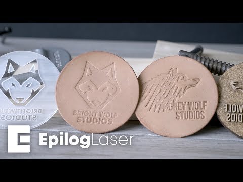 Laser Engraving Stamps for Leather Debossing with MDF and Acrylic