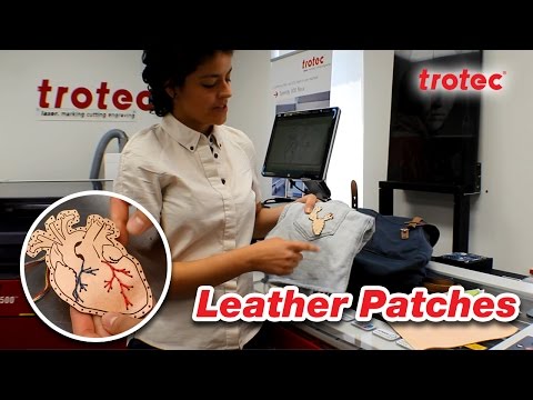 Laser Engraving and Cutting Leather Patches | Trotec