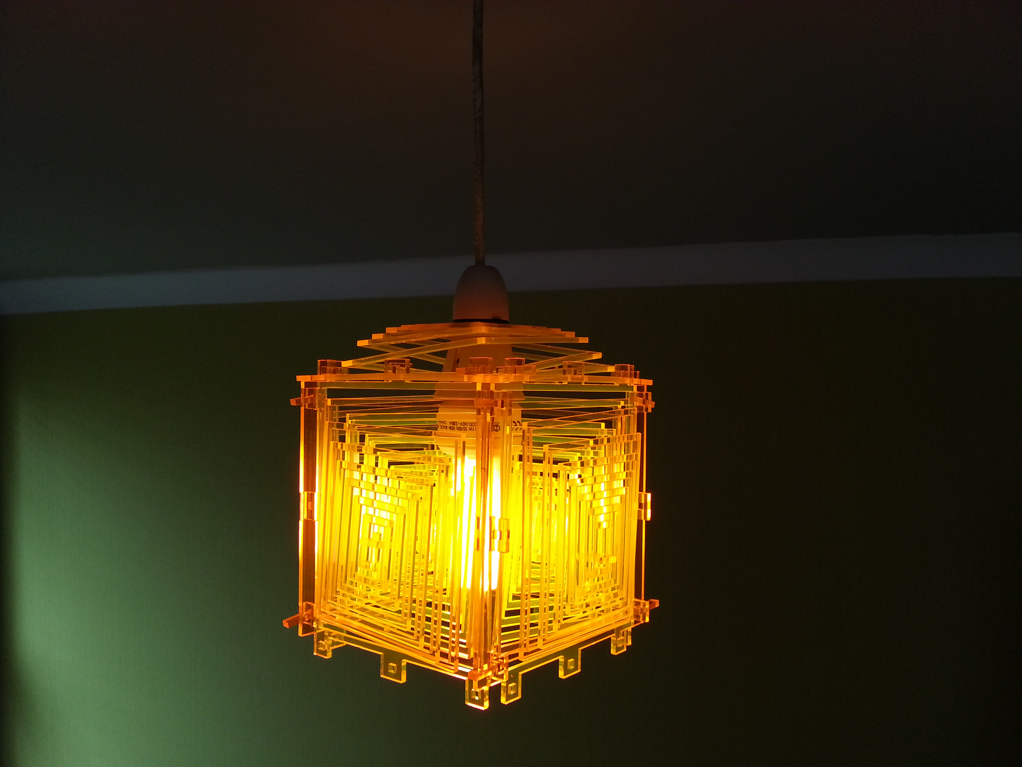 Laser cut lampshade