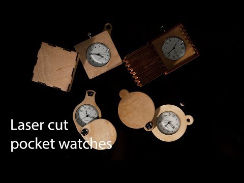 Laser cut pocket watches