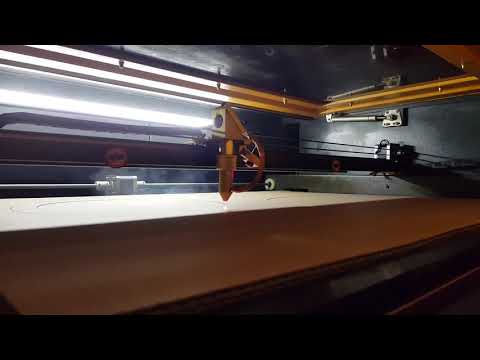 Laser cutting lampshade