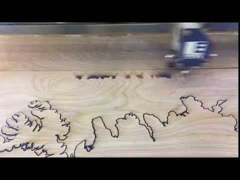 Laser cutting of Iceland project