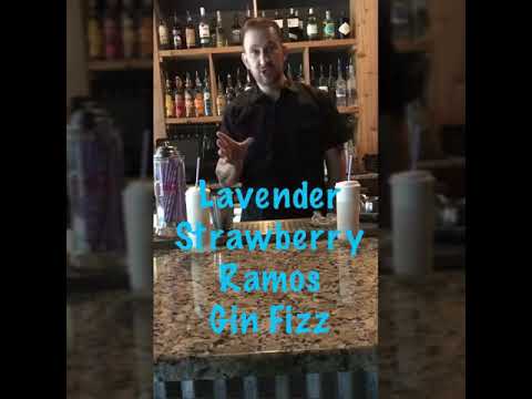 Lavender Strawberry Ramos Gin Fizz