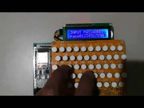 Layad Circuits Alphanumeric Keyboard and ESP32 Demo