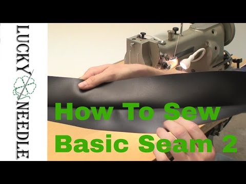 Learn How To Sew - Basic Seam - Part 2