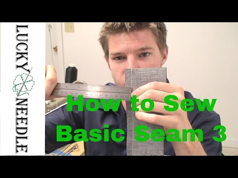 Learn How To Sew - Basic Seam - Part 3