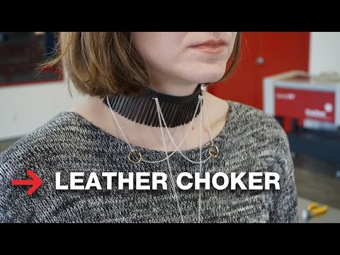 Leather Choker | Laser Cut Leather Jewelry