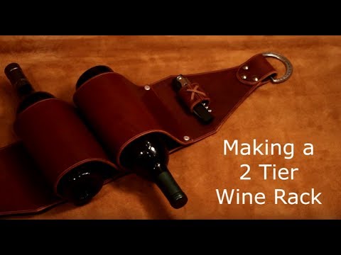 Leather Wine Rack