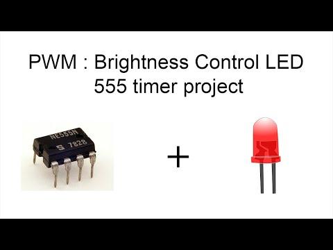 Led dimmer with 555 timer IC (Astable mode)