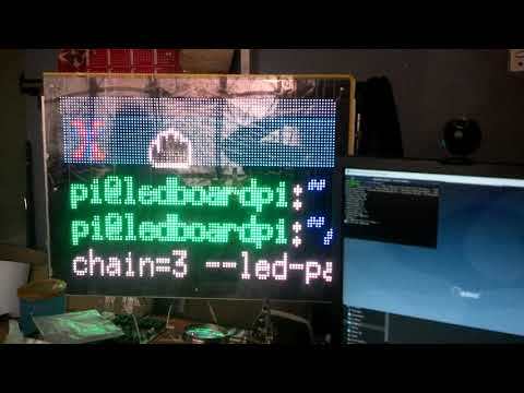 Ledboard Pi - Testing rpi-fb-matrix