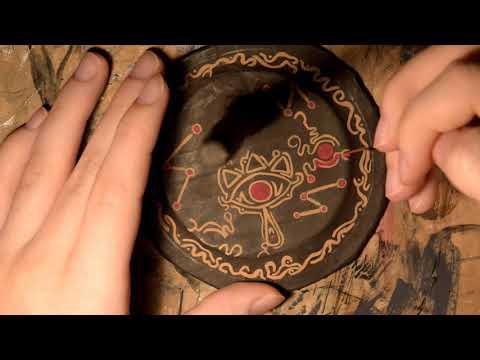 Legend of Zelda: Sooga Clay Figurine Timelapse - Figure Stand Sheikah Lettering + Malice