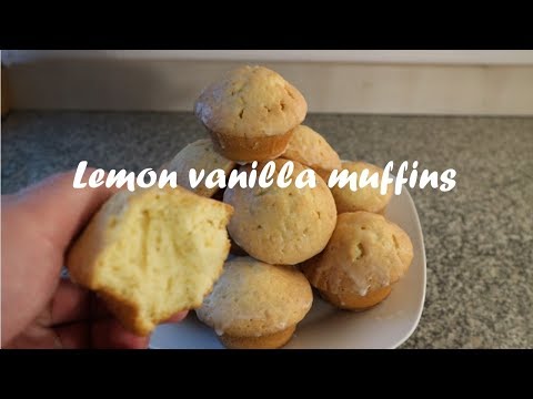 Lemon vanilla muffins recipe