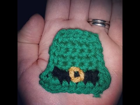 Leprechaun Hat Applique Crochet Tutorial