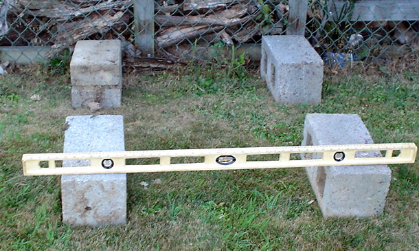 Level concrete blocks 4 ways.JPG