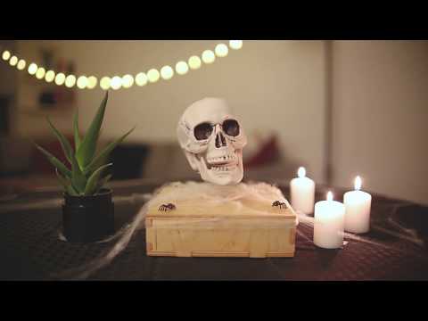 Levitating Skull Halloween Decoration