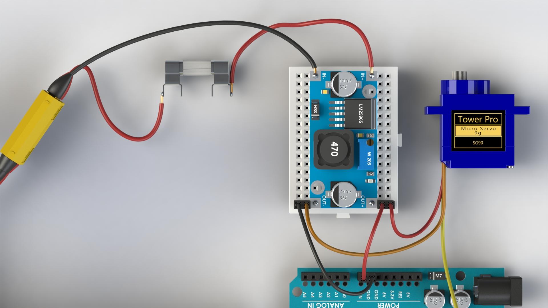 Li-Po 3A Fuse + LM2596 6V Wiring Close Up.JPG