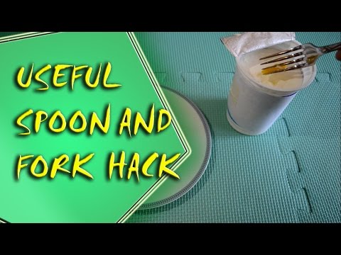 Life Hack - Useful Spoon and Fork Hack