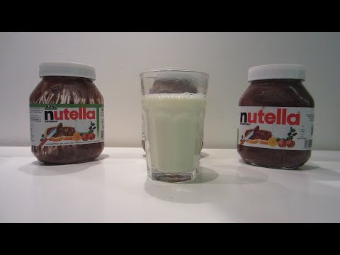 Lifehack: How to make Chocolate milk straight from the Nutella  jar