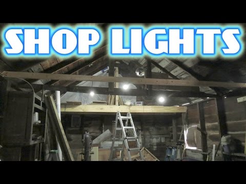 Light for the Shop - Installing Single Hanging LED Lights