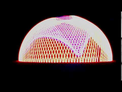Light painting a dome