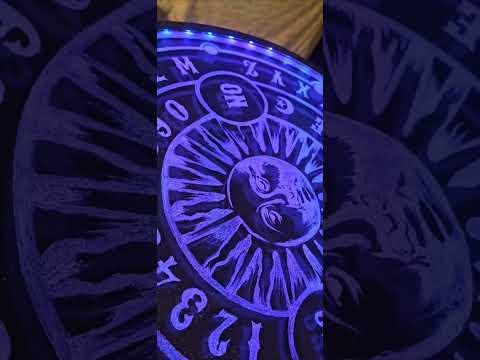 Lighted ouija board table