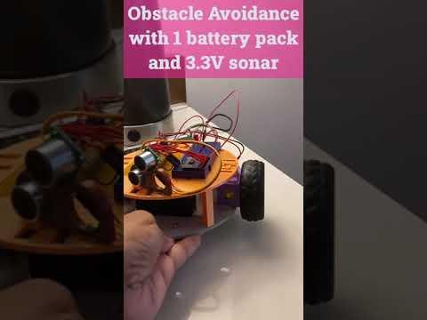 Lily&infin;Bot with Raspberry PI Pico W: Obstacle Avoidance using a 3.3V sonar