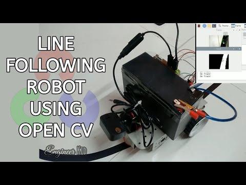 Line Following Robot Using OpenCV