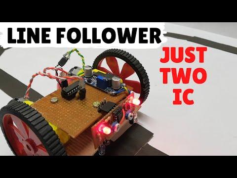 Line following bot without Programming [No Microcontroller] | Weekend Project