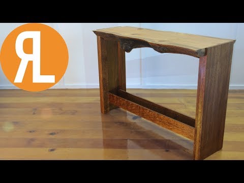 Live Edge Hall Table | Silky Oak &amp;amp; Merbau