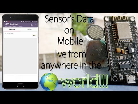 Live monitoring your sensor's value from anywhere in the world using ESP8266 and Adafruit MQTT