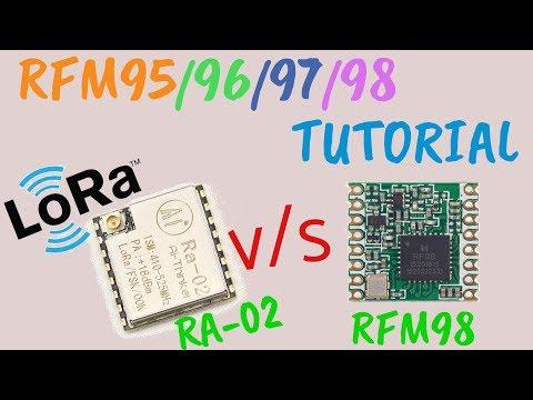 LoRa RFM95 Tutorial Ra-02 HopeRF module comparison RFM95W | LCSC