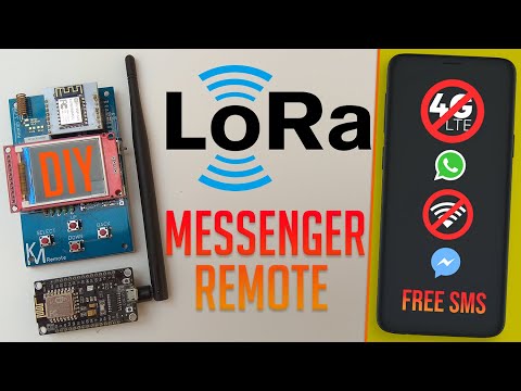 LoRa Remote Control Messenger With a 1.8&amp;quot; TFT | Distances Up to 8km