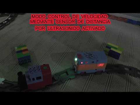 Locomotora &amp;quot;SOF&amp;Iacute;A&amp;quot; Controlada por Infrarrojo y Control de Velocidad Por Ultrasonidos (Lego Duplo)