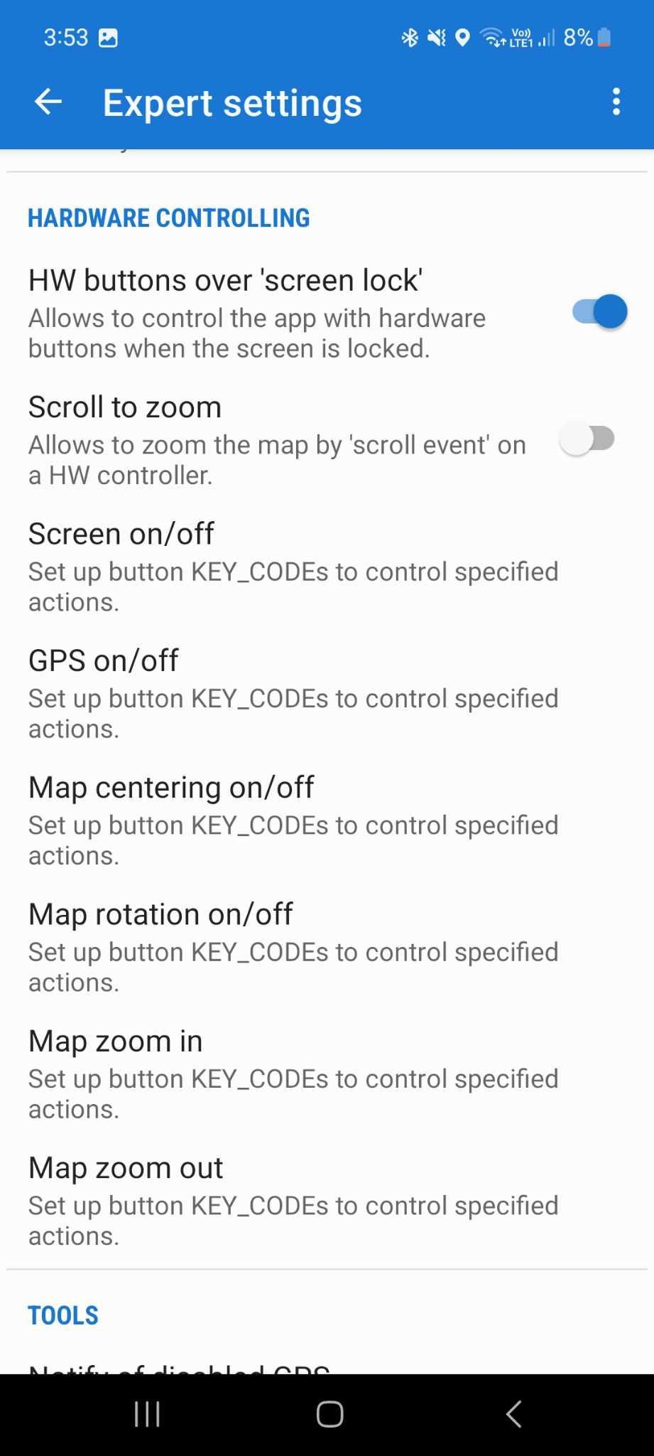 Locus Maps Hardware Control settings.jpg