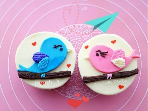 Love Bird Cupcake Toppers