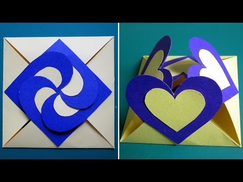 Love card sealed with hearts - learn how to make a heart-lock greeting card - EzyCraft