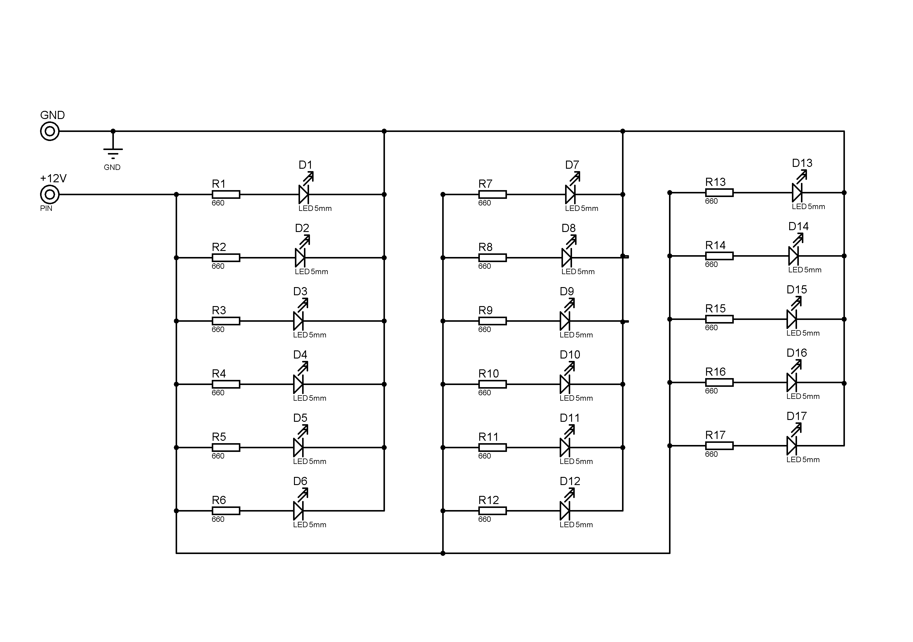 Luz de freio PCB - DIP.BMP