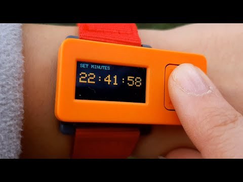 M5StickC ESP32 Cool Looking watch with a Menu and Brightness Control -Arduino Tutorial