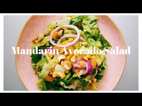 MANDARIN AVOCADO SALAD WITH LEMON ONION DRESSING | Christie at Home