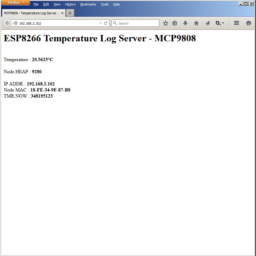 MCP9808 - I2C Temperature Logger - Firefox -  webpage view.jpg