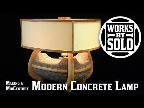 MIDCENTURY MODERN CONCRETE LAMP