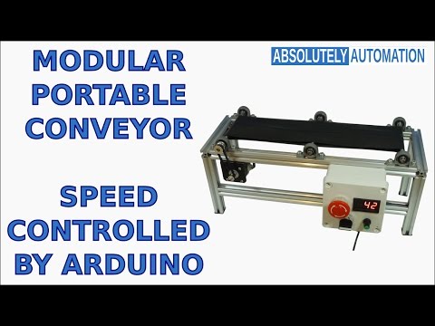 MODULAR PORTABLE CONVEYOR BELT SPEED CONTROLLED BY ARDUINO