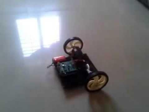 MSP430 Launchpad based robot showing basic maneuvers #Shorts