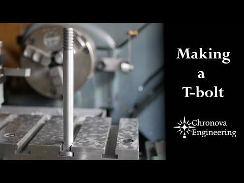 Machining a T-bolt on a Myford Super 7