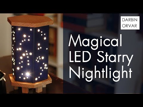 Magical Starry Night Light w/ Wood, Foamboard &amp;amp; Fairy Lights