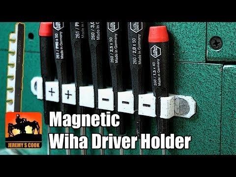 Magnetic Wiha Screwdriver Holder [3D-Printed]