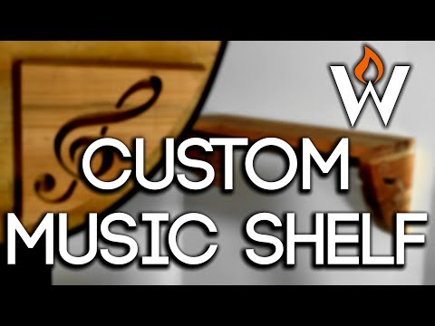 Make A Shelf | Music Themed with Treble Clef Brackets - FREE Pattern