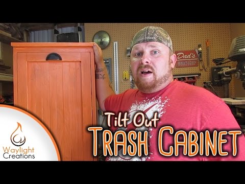 Make A Tilt Out Trash Cabinet