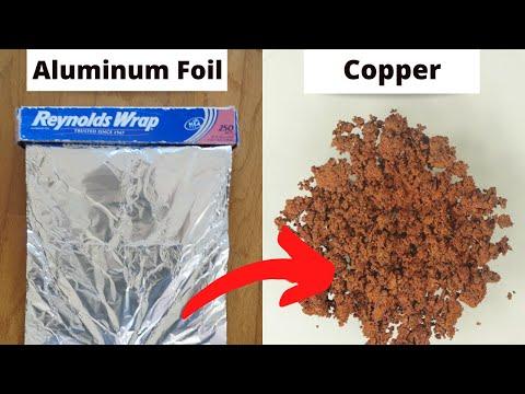 Make Copper Metal from Aluminum Foil - Our #1 Home Chemistry Experiment