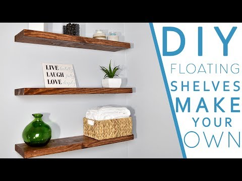 Make FLOATING SHELVES with invisible mounting technique